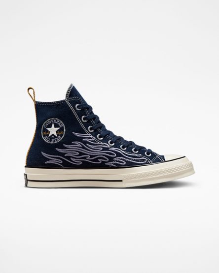 Zapatillas Altas Converse Chuck 70 Workwear Denim Hombre Obsidian Indigo | PE 280P45